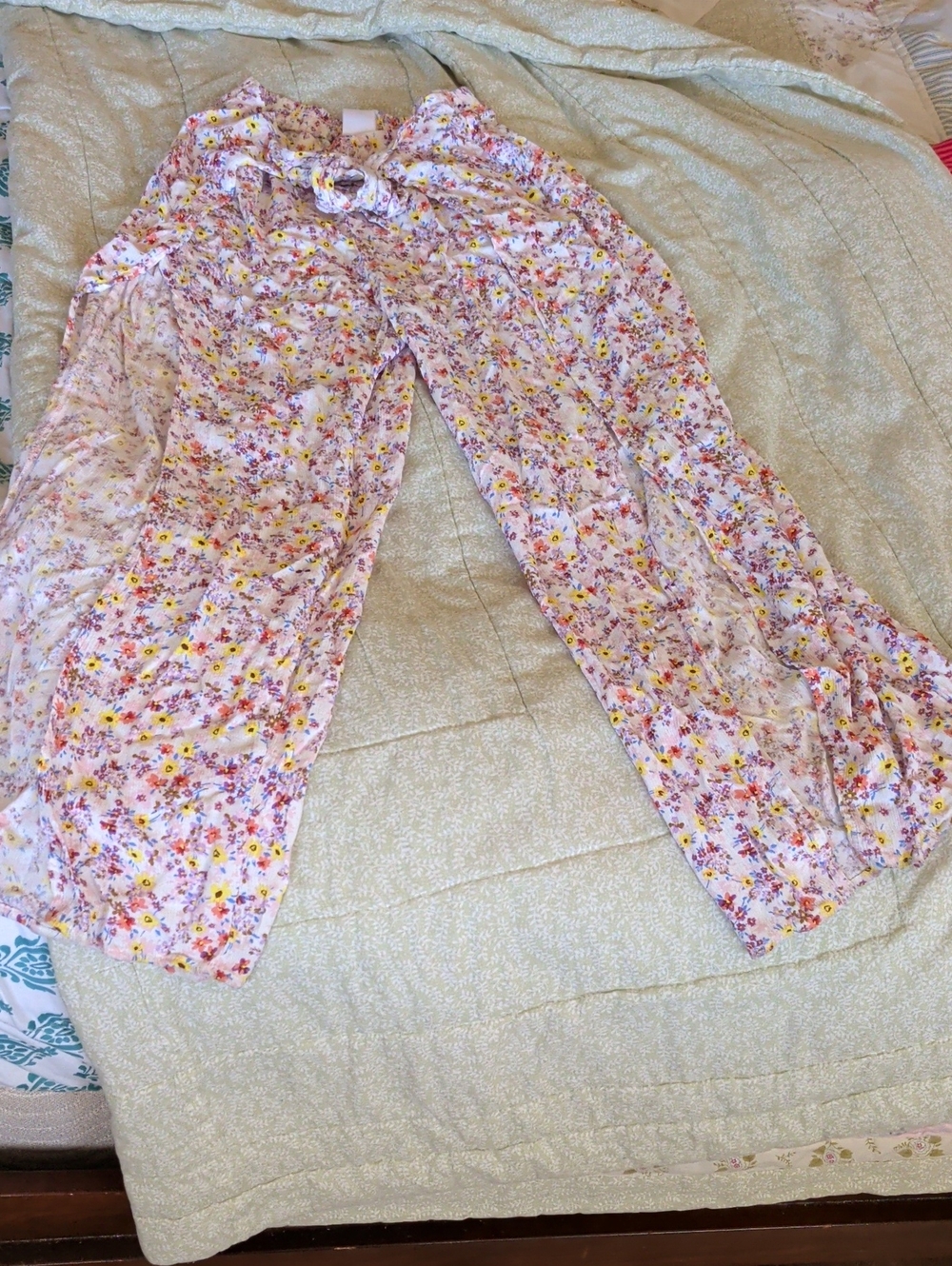 No Boundaries Pink Floral Wide-Leg Jumpsuit